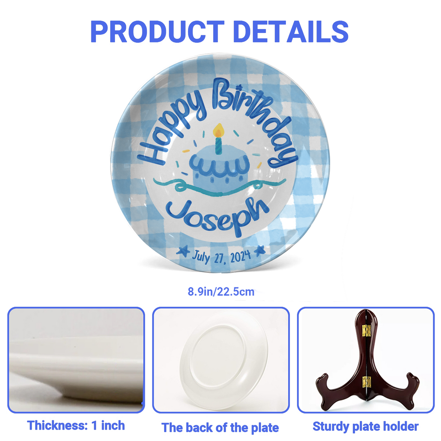 Personalized Birthday Plate Gift P27IE00