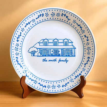 Personalized House Plate Decorative P624GH7TT