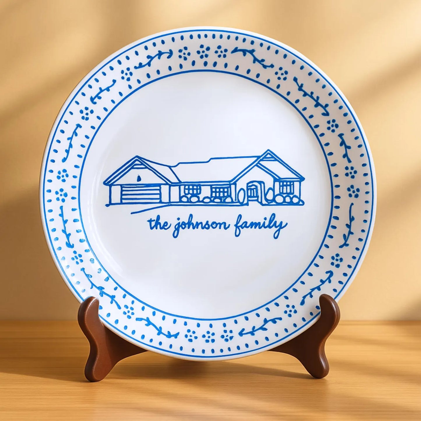 Personalized House Plate Decorative P624GH7TT