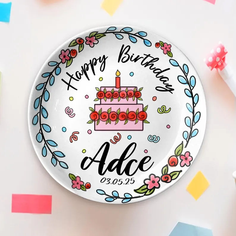 Personalized Birthday Plate Gift P85FRS0