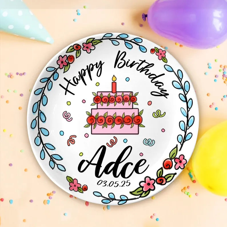 Personalized Birthday Plate Gift P85FRS0