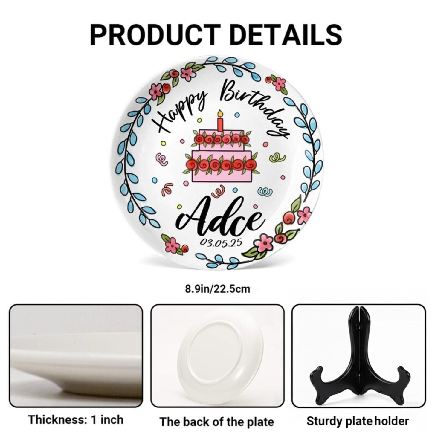Personalized Birthday Plate Gift P85FRS0