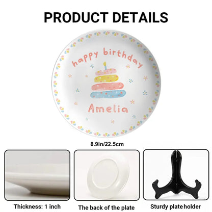 Personalized Birthday Plate Gift P925ATA0