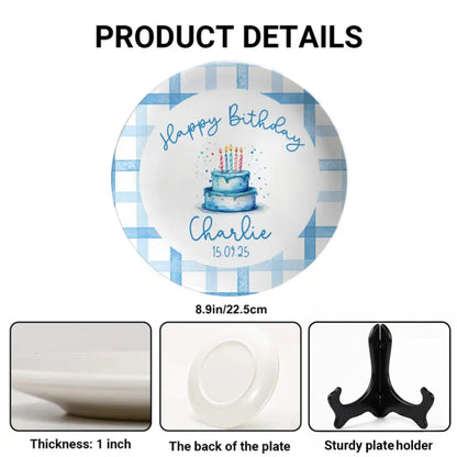 Personalized Birthday Plate Gift P92ILP0