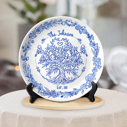 Personalized Family Tree Plate D916ZOF0
