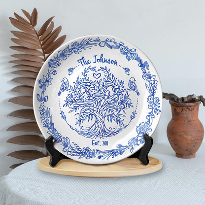 Personalized Family Tree Plate D916ZOF0