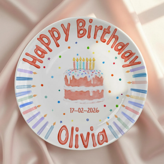 Personalized Birthday Plate Gift P411QLF0a1