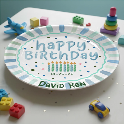 Personalized Birthday Plate Gift P226VX0