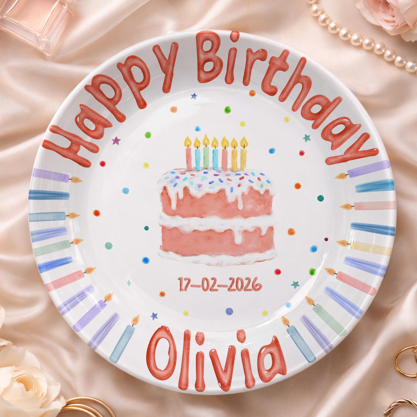 Personalized Birthday Plate Gift P411QLF0a1