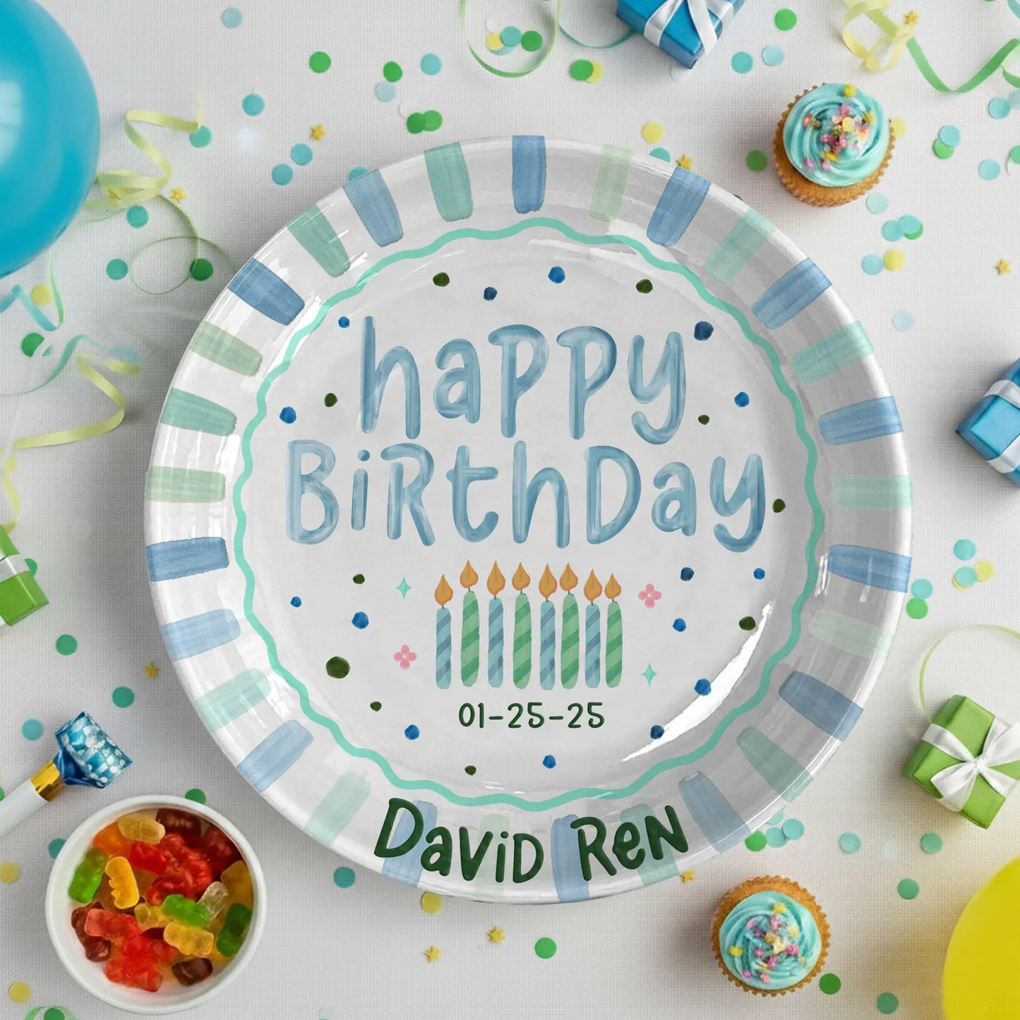 Personalized Birthday Plate Gift P226VX0