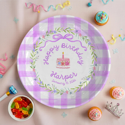 Personalized Birthday Plate Gift P4219X90