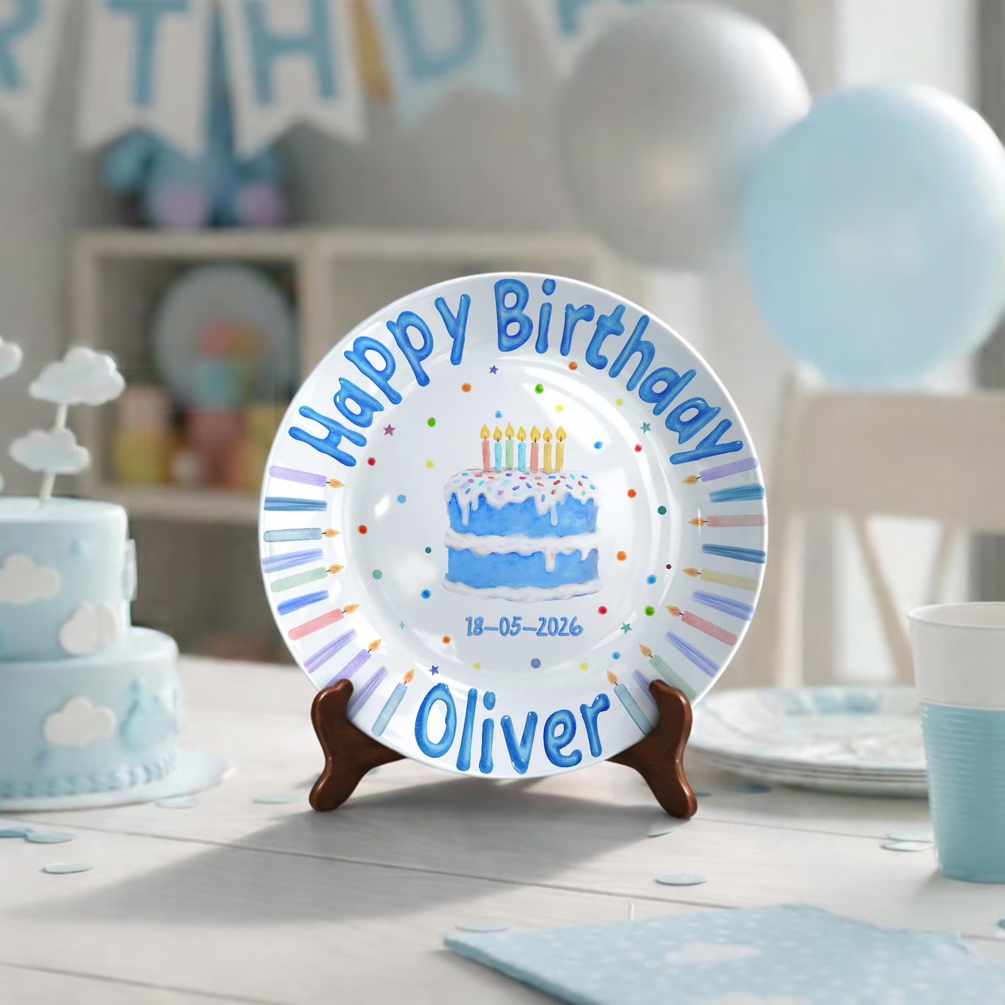 Personalized Birthday Plate Gift P411QLF0a2
