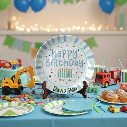 Personalized Birthday Plate Gift P226VX0