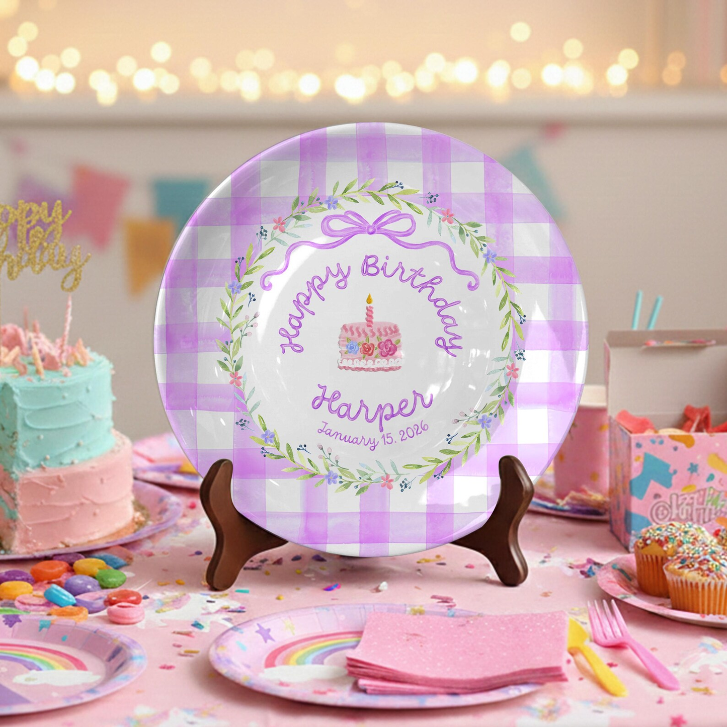 Personalized Birthday Plate Gift P4219X90