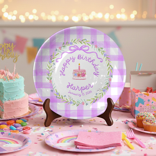 Personalized Birthday Plate Gift P4219X90