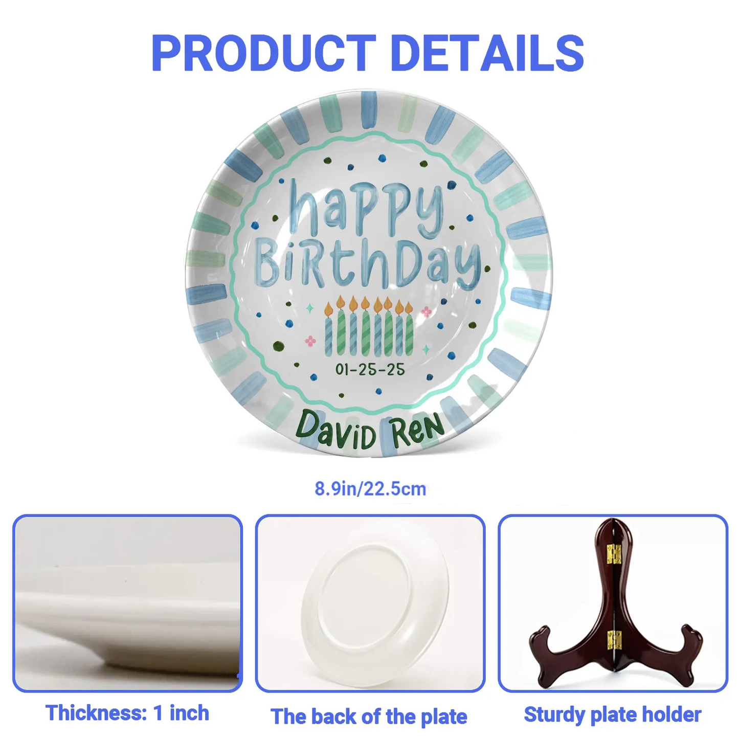 Personalized Birthday Plate Gift P226VX0