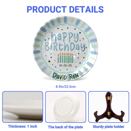 Personalized Birthday Plate Gift P226VX0