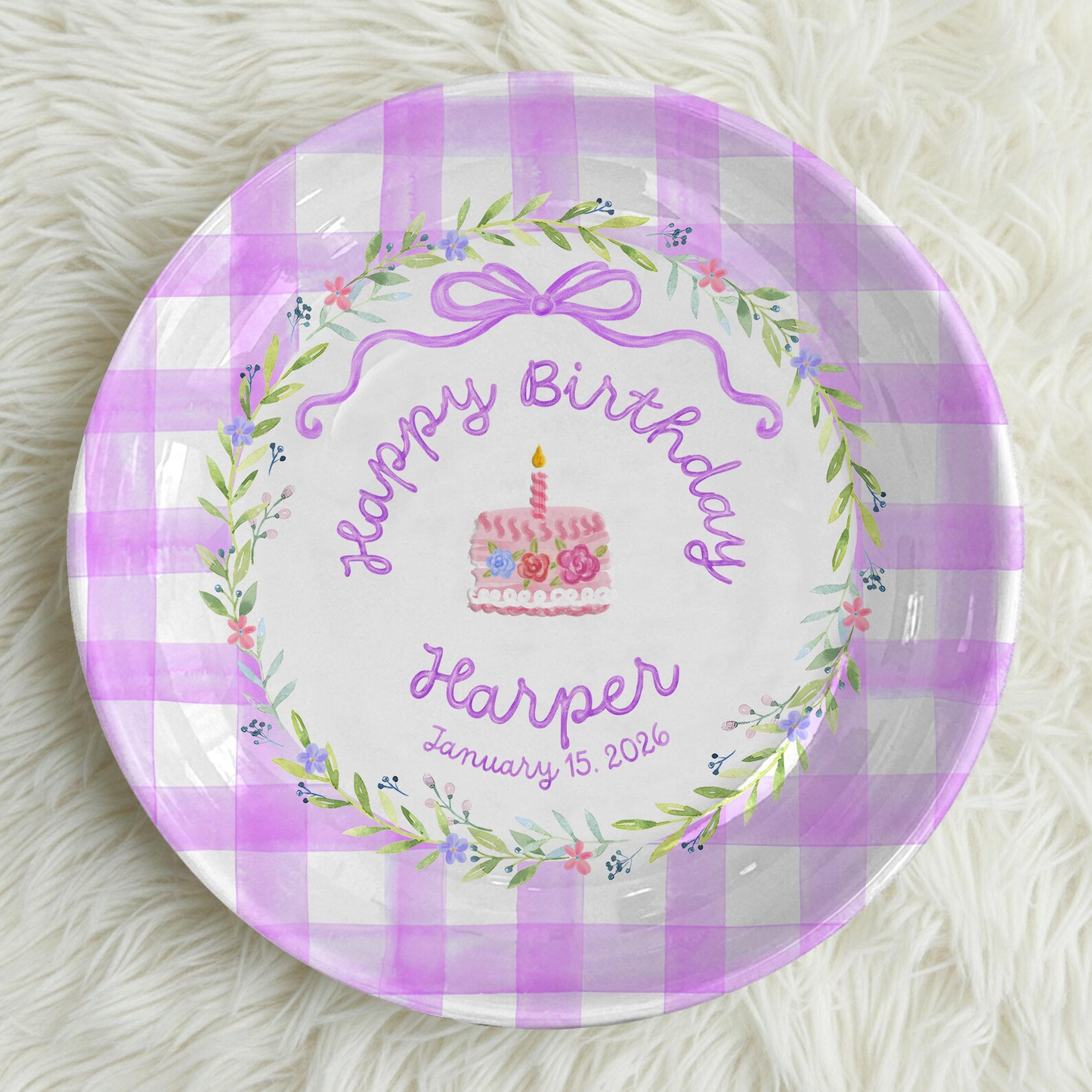 Personalized Birthday Plate Gift P4219X90