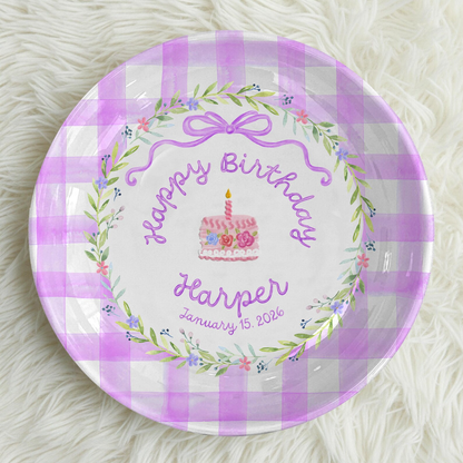 Personalized Birthday Plate Gift P4219X90