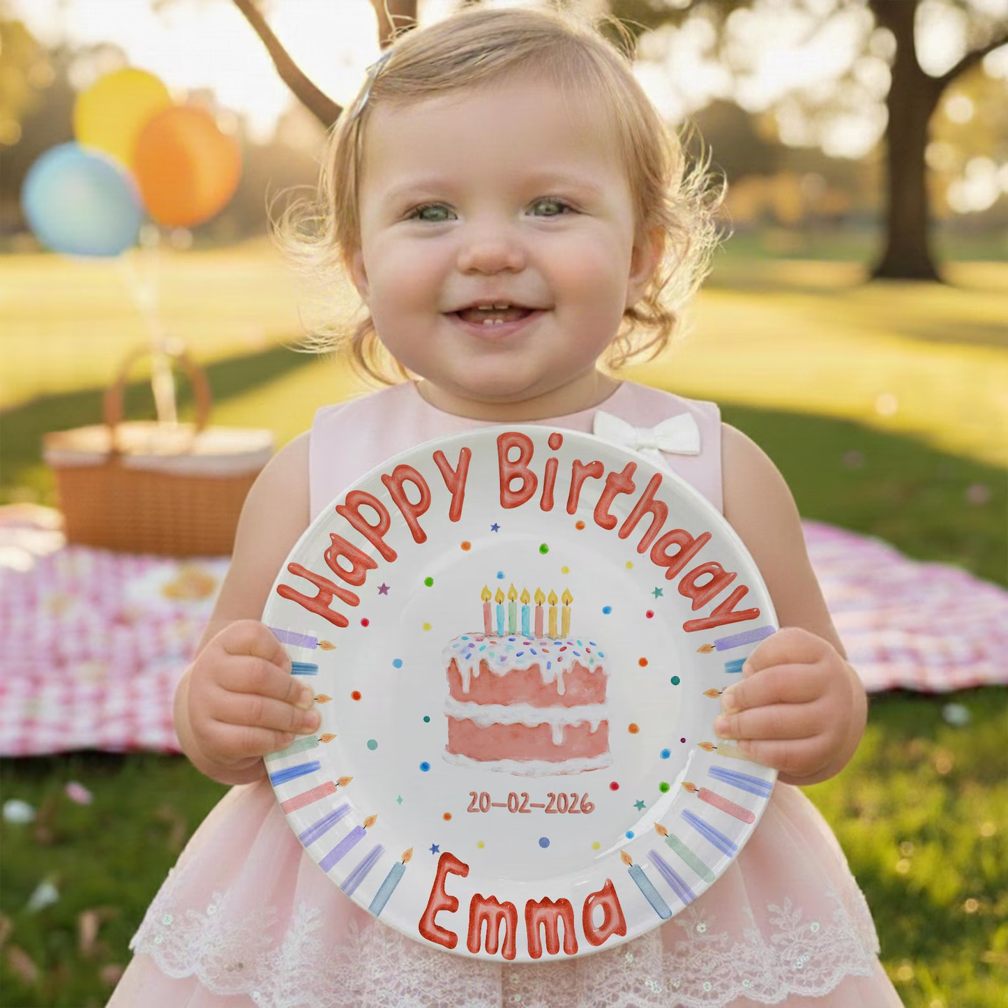 Personalized Birthday Plate Gift P411QLF0a1