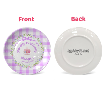 Personalized Birthday Plate Gift P4219X90