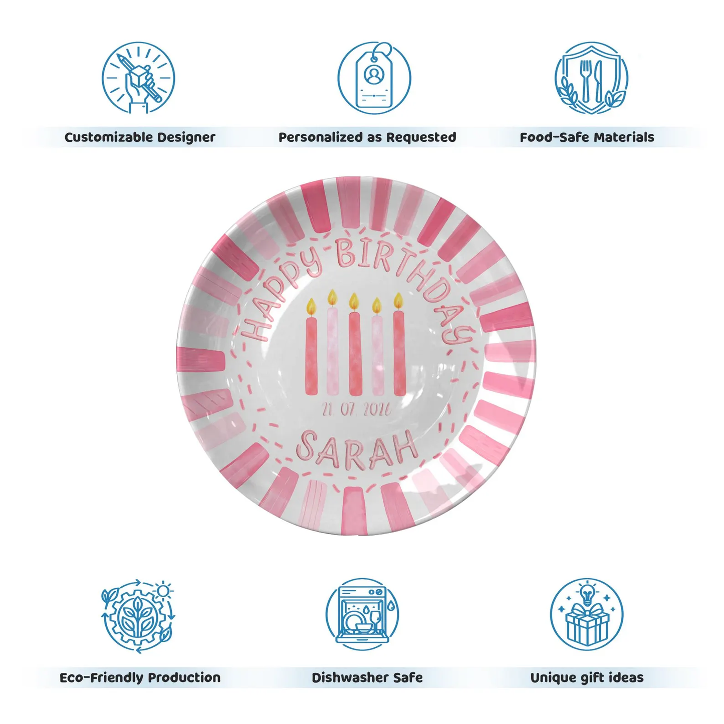 Personalized Birthday Plate Gift P427CYE0