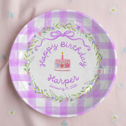 Personalized Birthday Plate Gift P4219X90