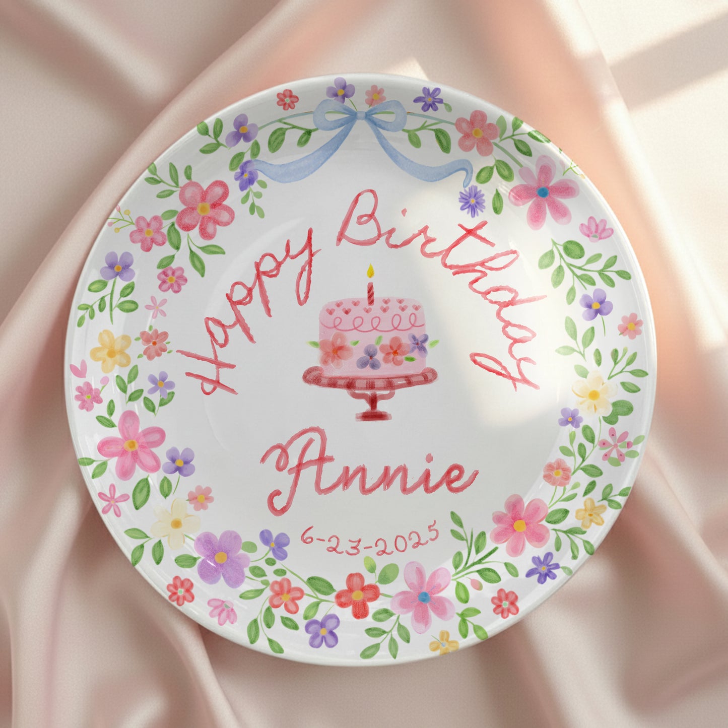 Personalized Birthday Plate Gift P228WUD0