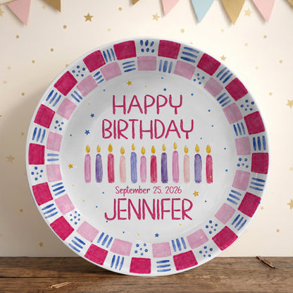 Grandchild Birthday Keepsake Personalized Birthday Plate P626EN4TT