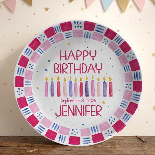 Grandchild Birthday Keepsake Personalized Birthday Plate P626EN4TT