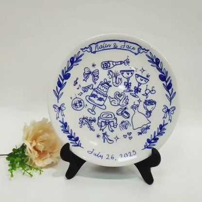 Personalized Wedding gifts Custom Couple Portrait D92XNG0