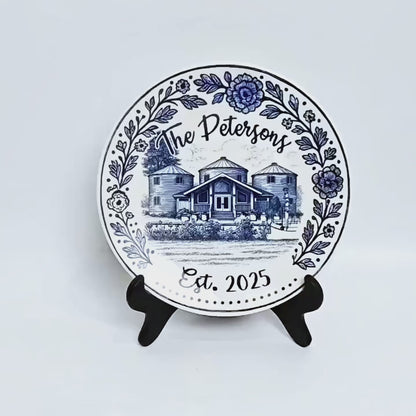 Personalized House Plate Decorative P514LDH0